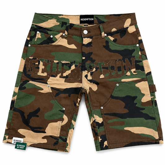 REDEMPTION CAMO SHORTS